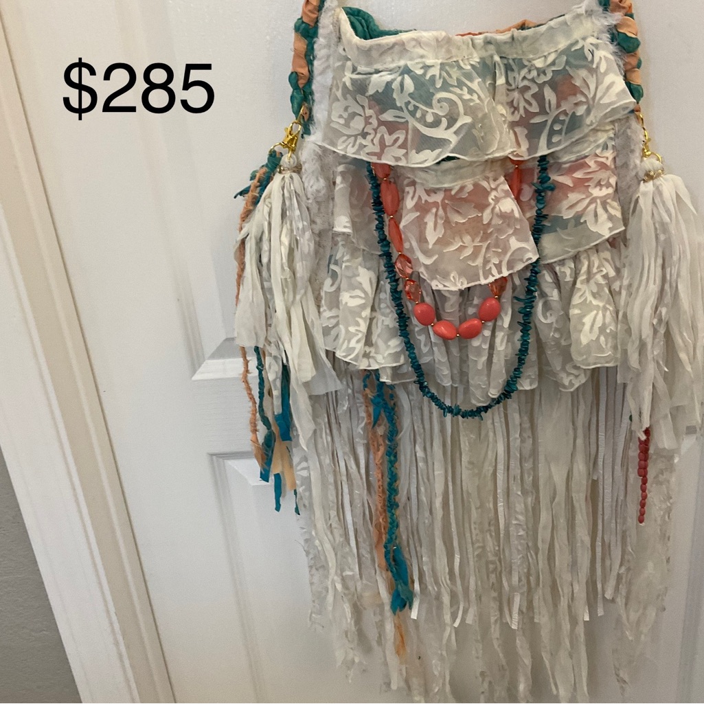 Boho Hippy Shabby Chic Victorian Purse/Bag Hand Sewn